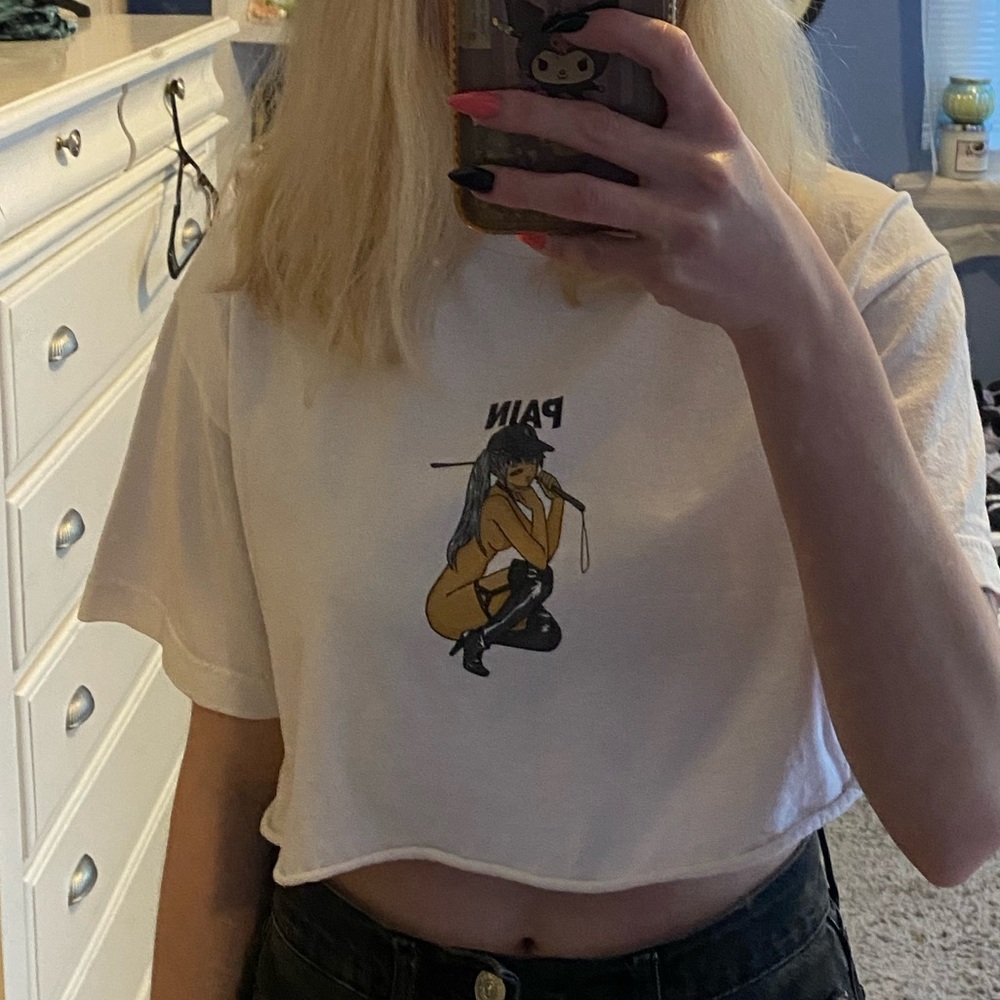 Broken promises co. “Pain” anime girl graphic tee.